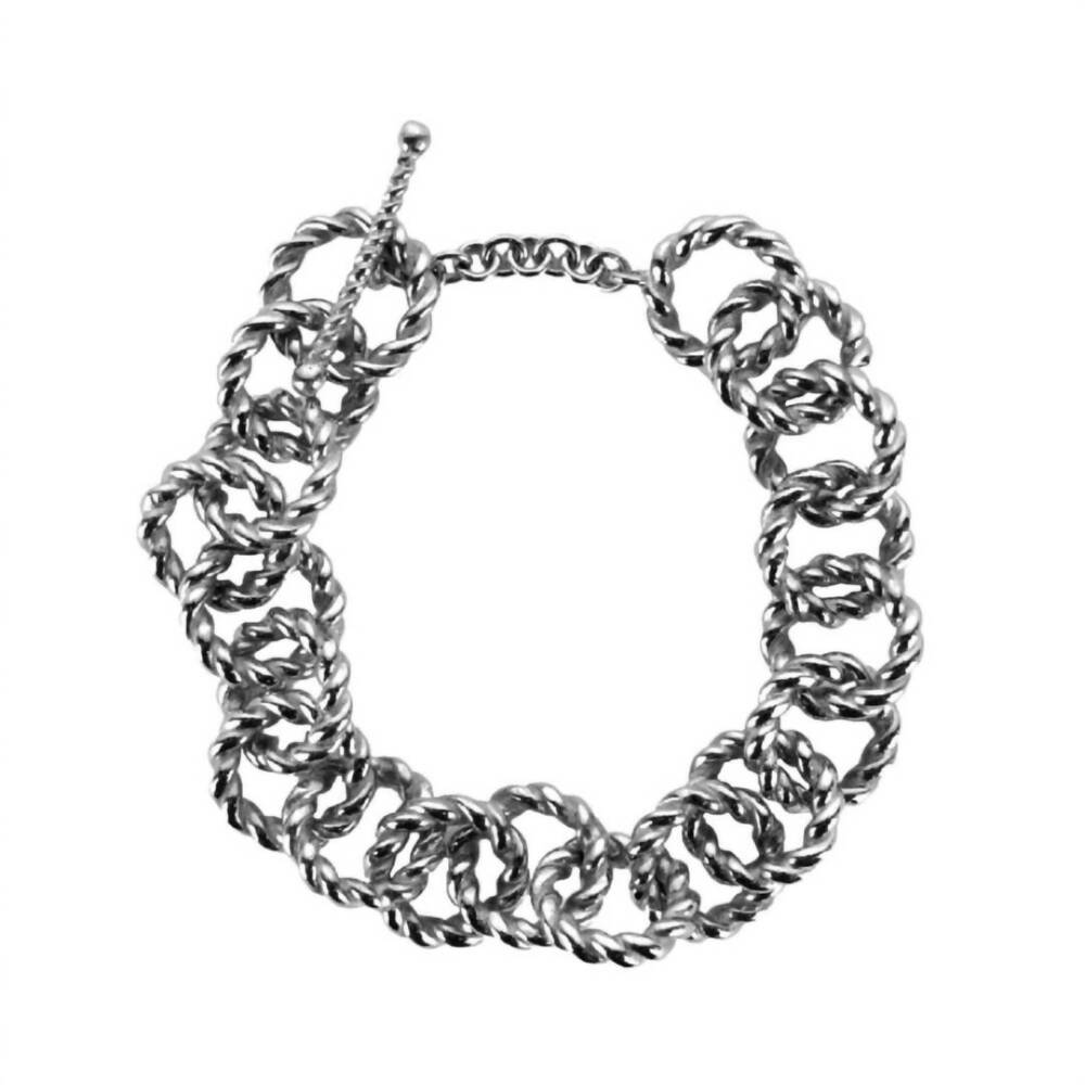 NEW BUDHAGIRL men's odeon bracelet in graphite